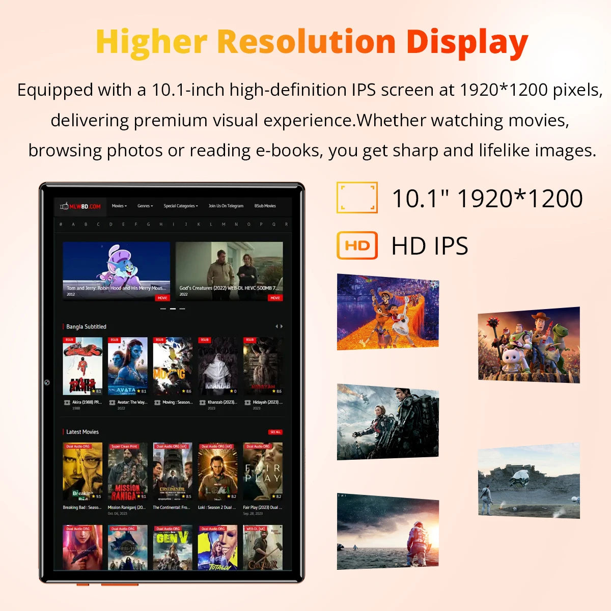2026 New Upgraded Pad 10.1 Inch 4GB RAM 64GB ROM 4G Dual SIM Network AI Speed-up Tablet Bluetooth WiFi 6000mAh