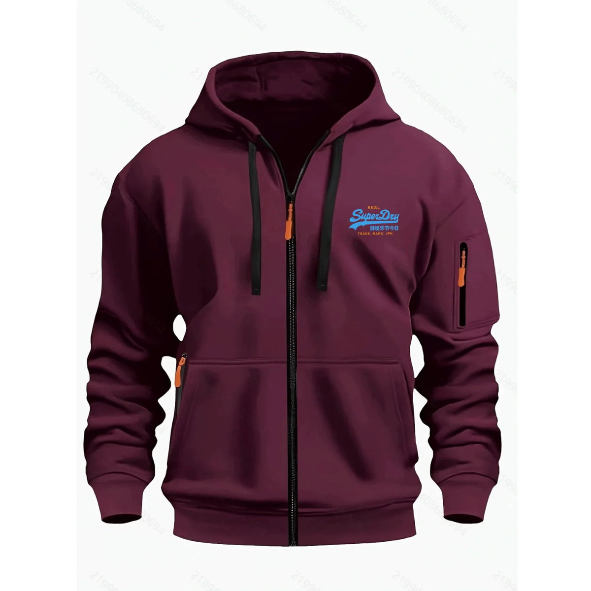 Men's Autumn Winter Hoodies Long Sleeve Sweatshirt Zipper Design Hooded Sweatshirt Men Sportswear Slim Fit Casual coat men tops