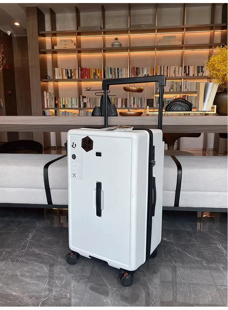 Large Capacity Wide Handle Suitcase Five Wheels Explosion Proof PC Luggage with Brake Spinner Wheels Trolley Case 22/28/36 Inch