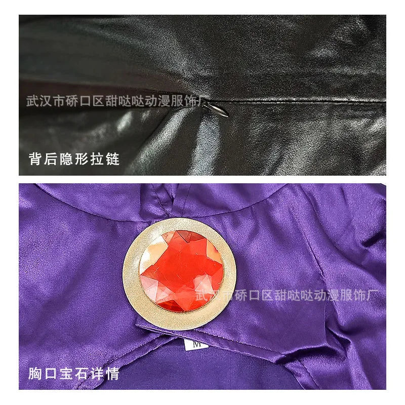 Anime Dark Magic Witch Cosplay costume cosplay Gothic hooded cape and purple cape elegant costumes for comic conventions Halloween fantasy camouflage