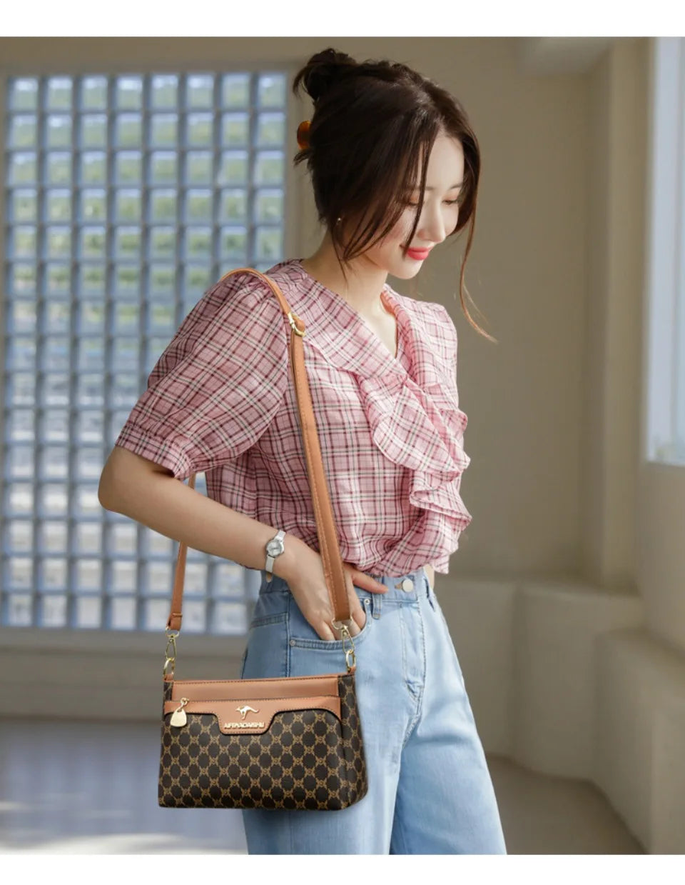Luxury Handbags Women Bags Designer Crossbody Bags for Women High Quality Soft Print Leather Shoulder Hand Bag Sac A Main New