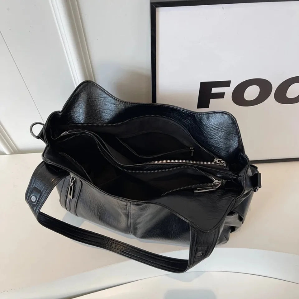 Daily Business Commuting Large Capacity Tote Hand Bags Soft Leather Shoulder Crossbody Bags for Women Handbags Sturdy Durable