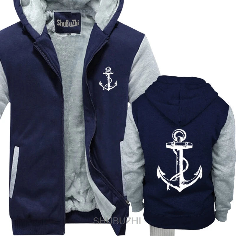 Brand 2019 Anchor men thick hoodies Sailor Nautical Ship Ocean Sea Beach sailerPirate Cool men hoody sbz6446