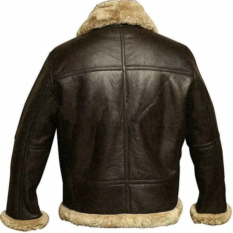 Fur Collar High Quality Men's Leather Jacket Men's Windproof Winter Brand Jacket Travel Thickened Fur Integrated Men's Jacket