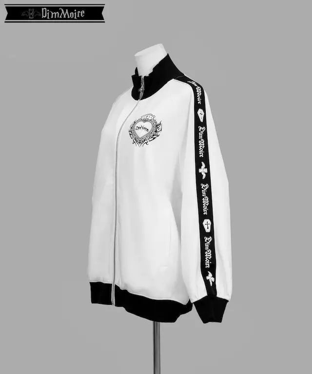 [Olmee] In Stock Jirai Kei Ryousangata Gothic Jacket Coat Outerwear Cosplay Costume Oversized Zipper Bat Cross Halloween Xmas