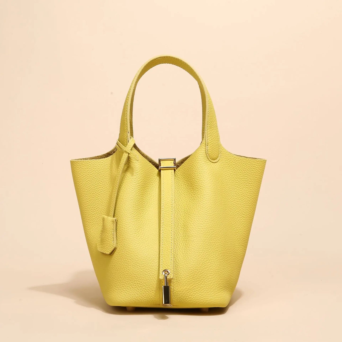 Fashion Classic Womens Bucket Bags Leather Lady Hand Bags High Quality Genuine Leather Luxury Ladies Top Handle Handbags