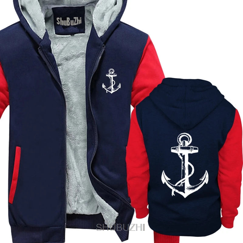 Brand 2019 Anchor men thick hoodies Sailor Nautical Ship Ocean Sea Beach sailerPirate Cool men hoody sbz6446