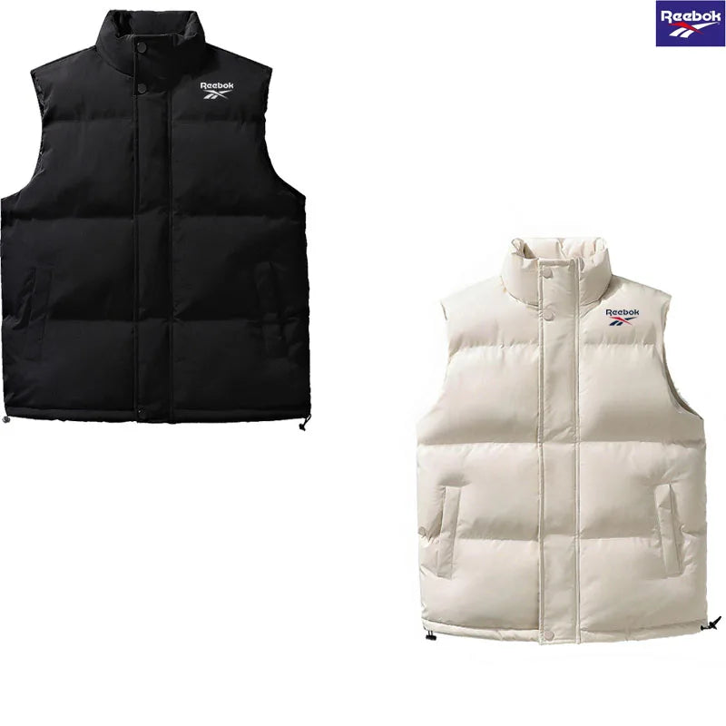 Reebok thick and warm windproof simple and elegant casual wear jacket - a stylish and warm fleece vest for outdoor enthusiasts t