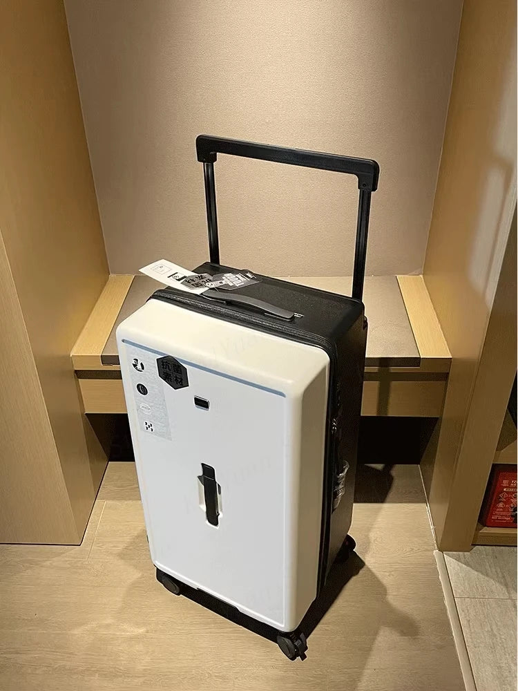 Large Capacity Wide Handle Suitcase Five Wheels Explosion Proof PC Luggage with Brake Spinner Wheels Trolley Case 22/28/36 Inch