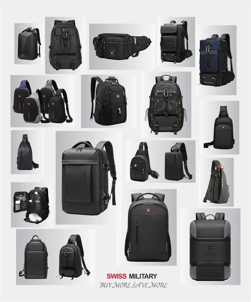 SWISS MILITARY New Men's Business Garment Bags Large Multifunctional Foldable Suit Bag with Shoes Bag Gym Bag Shoulder Bags