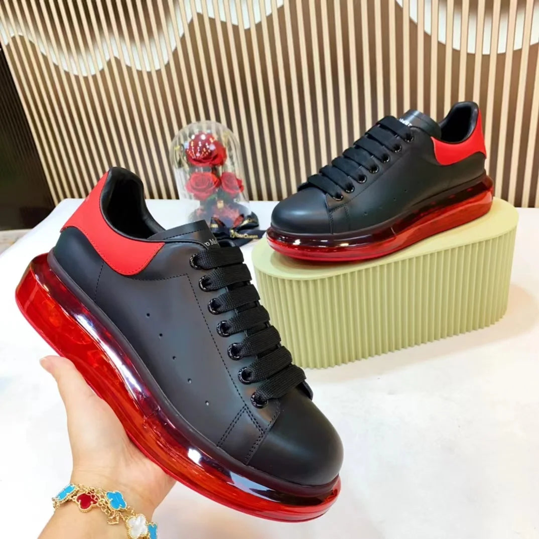 Handcrafted Leather Casual Sneakers Man Platform Trainers Unisex Originality Flat Loafers Men's Footwear