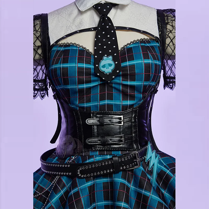Halloween Monster Cos High Cosplay Costume Women's SexyGothic Dress Up Party Fantasy Uniform Campus Style Dress Comic Con Outfit