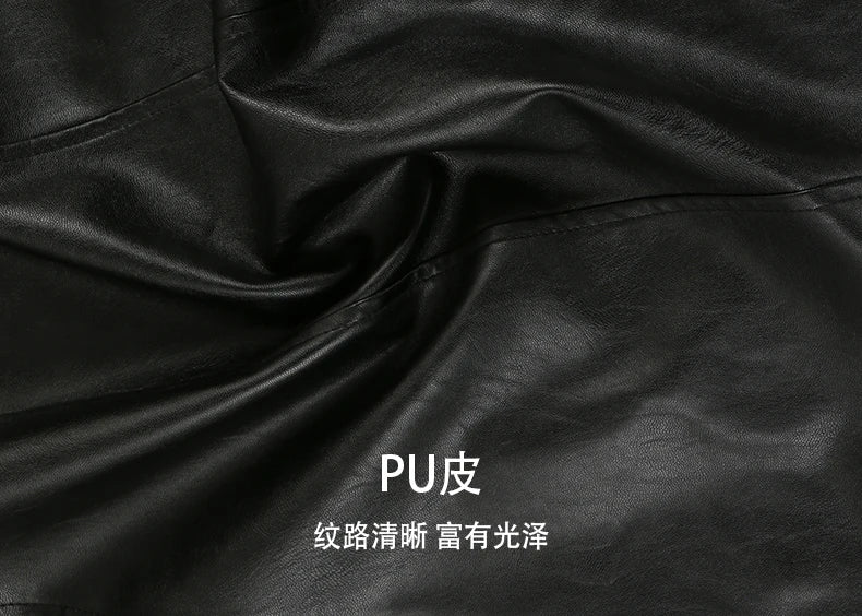 Nerazzurri Spring Autumn Long Black Stretchy Velvet Patchwork Pu Leather Coat Women with Double Belt Luxury Designer Clothes