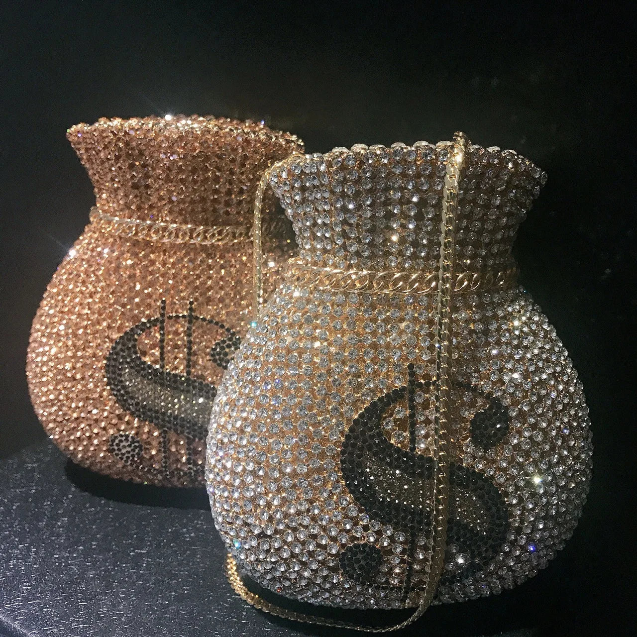 Fashion wallet brocade bagCrystal Bags Purse Purple Designer Women Party Clutches Mini Clutch Bags Drop Wedding Bridal Handbags