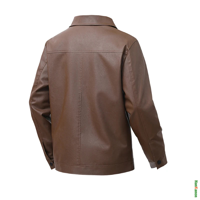 Loose Fit Leather Jacket: Comfortable, Versatile, and Flattering on Every Body Type Windproof and Waterproof Men's Jacket