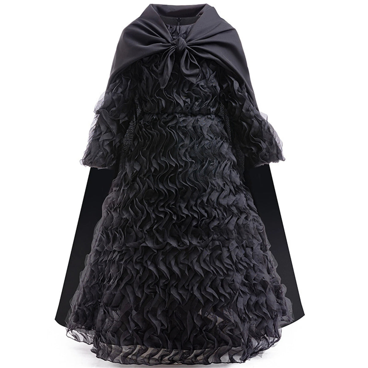 Kids Elphaba Cosplay Costume Elegant Black Dress Top with Hat Disguised Uniform Stage Halloween Party Masquerade Outfits