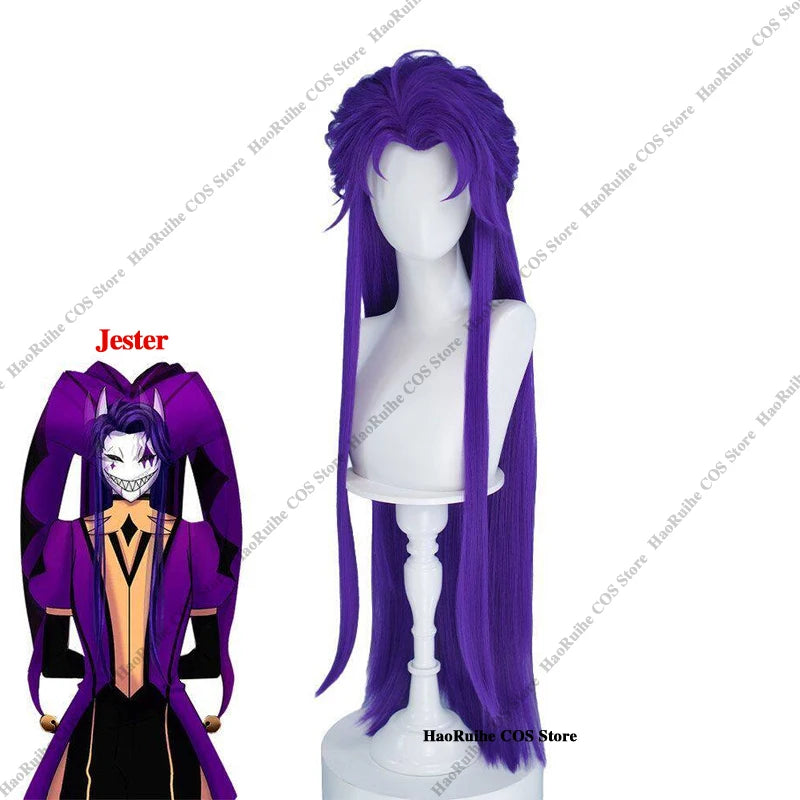 Hot The Freak Circus Pierrot Jester Harlequin Cosplay Costume Adult Clown Top Pant Wigs Joker Uniform Halloween Costume Carnival