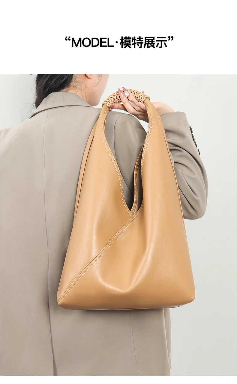 YANATARI Female Genuine Leather Bag Large Capacity Handbags Shoulder Bag Big Tote Bags for Women Shopping Bag Large Luxury Bag
