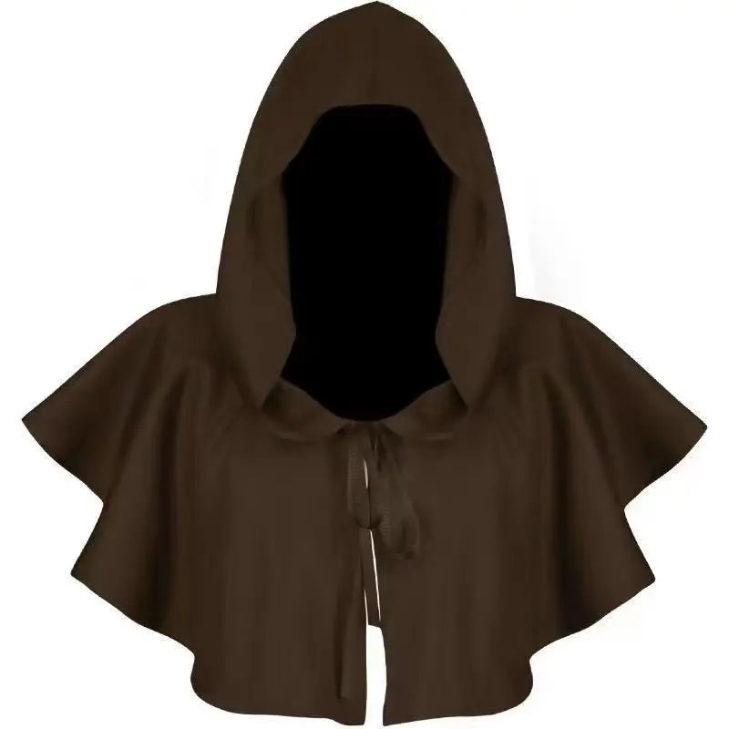 Halloween Plague Doctor and Cloak Costume Props Long Nose Beak Leather for Adult Reaper Cloak Medieval Black Hat
