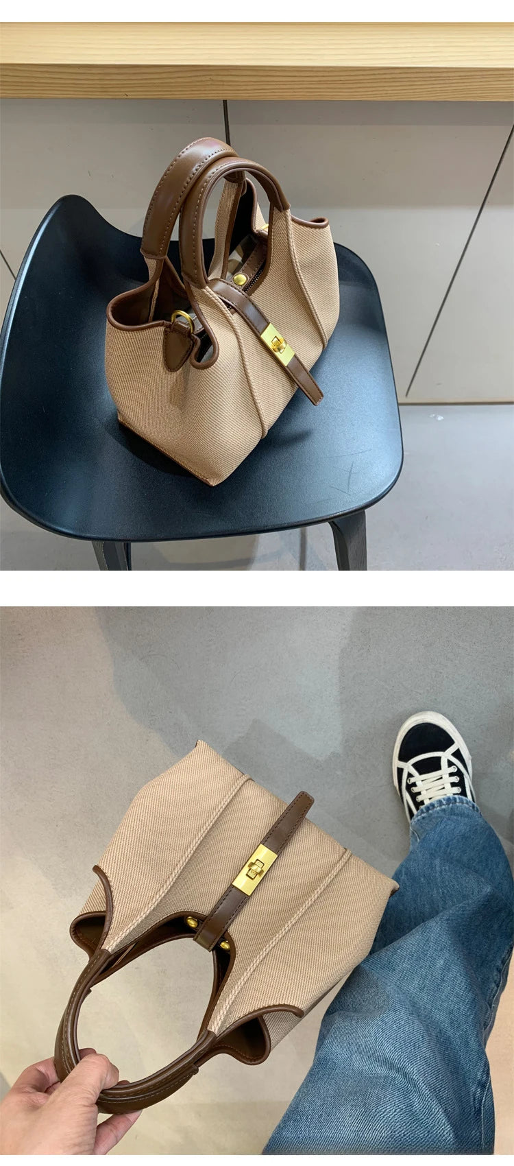 2024 New Handbag, Bags for  Women, High-quality Bucket Bag, Canvas Bag, Women's Crossbody Tote Bag