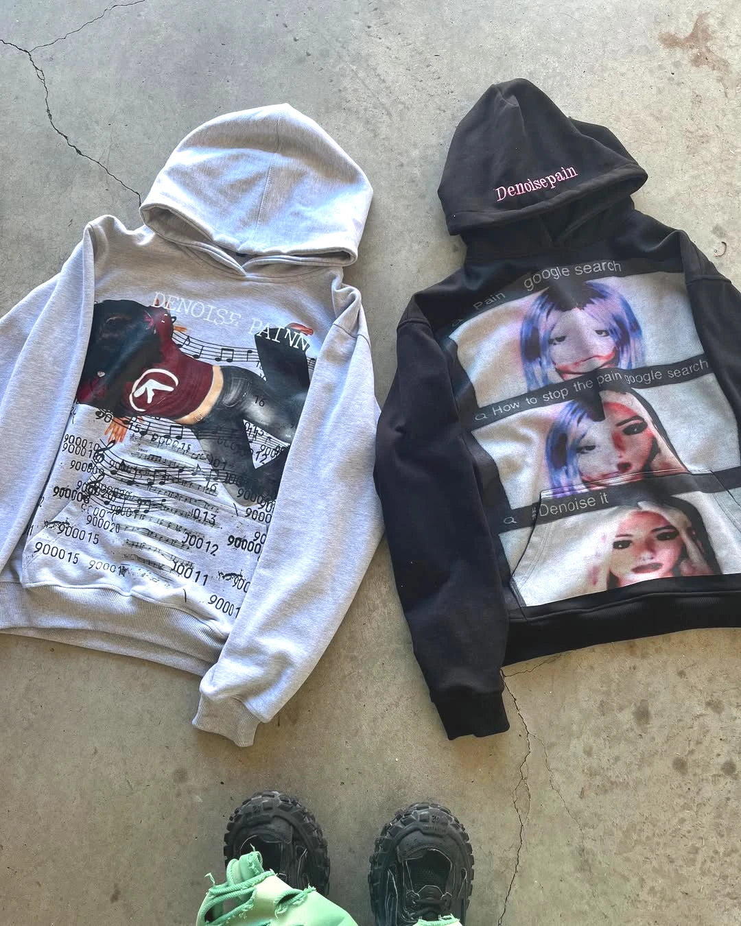 Vintage Embroidery Print Hoodies Women Grunge Sweatshirt Tops Streetwear Harajuku Gothic Y2k Style Hoodie Women Clothing