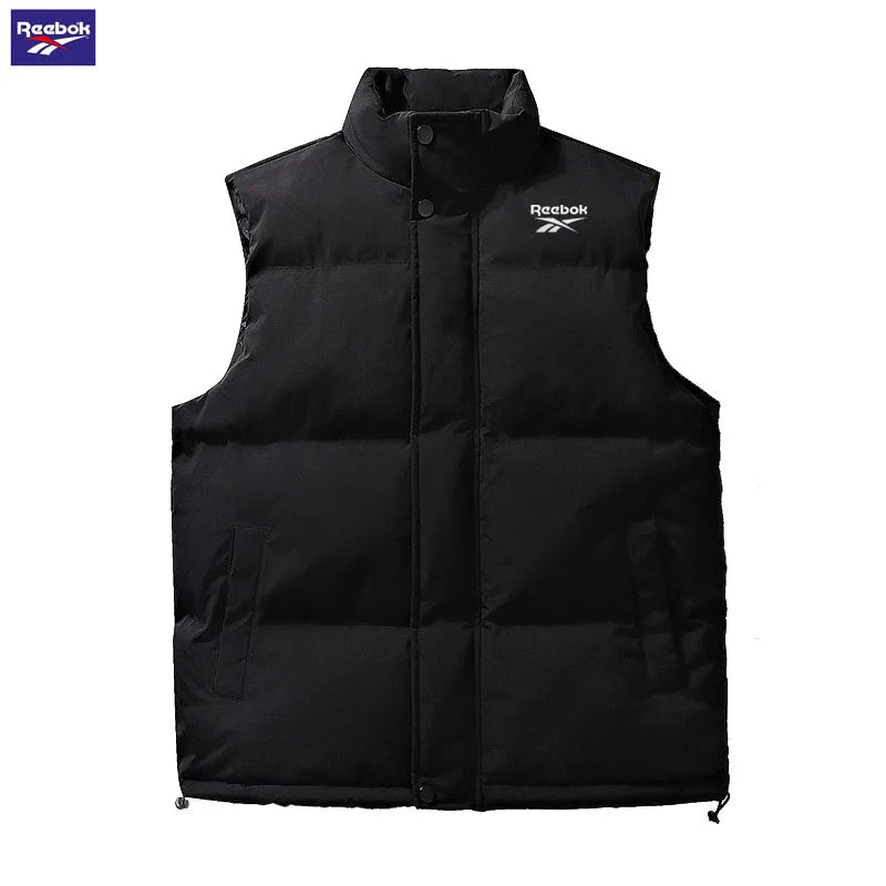 Reebok thick and warm windproof simple and elegant casual wear jacket - a stylish and warm fleece vest for outdoor enthusiasts t