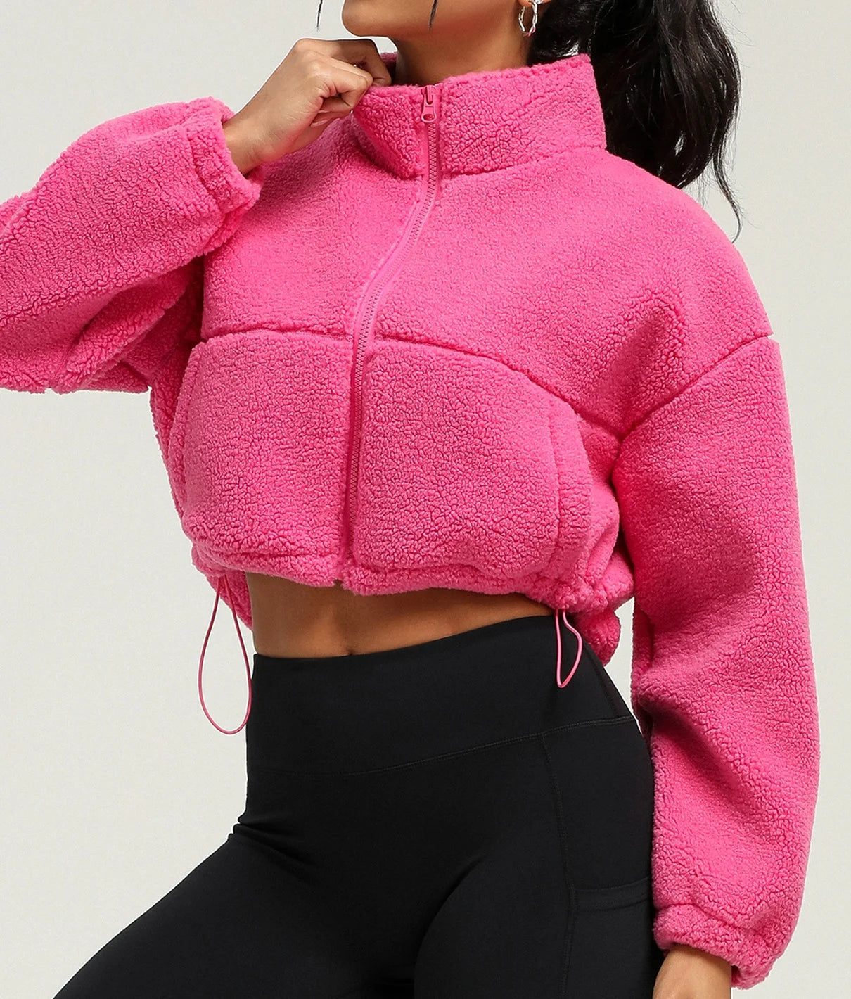 New Autumn Winter Lamb Wool Sports Casual Coat Thick Fleece Short Top Jacket Outdoor Running Coat for Men