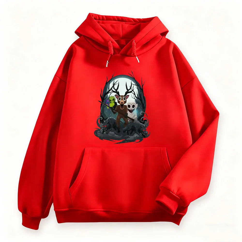 99 Nights in The Forest Men Women Hoodies 2025 Halloween Spooky T-Shirt Design Print Tops Men Clothing Sweatshirts Hoodies Women