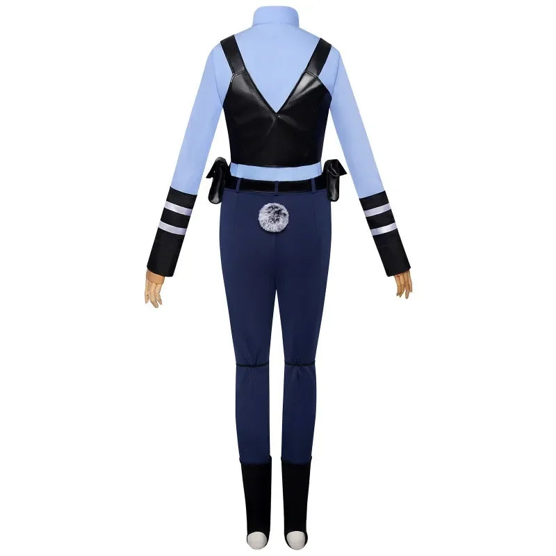 Zootopia Judy Hopps Police Uniform | Kids Adults Cute Cosplay Costume, Halloween Carnival Themed Party Outfit