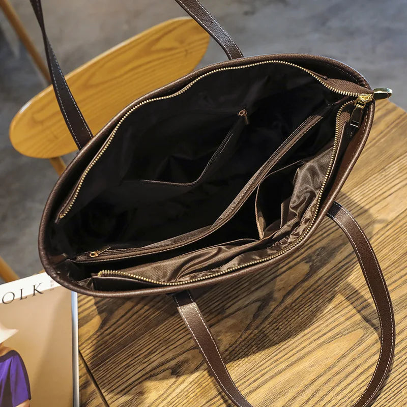 New Fashion Women's Tote Bag Trend Brand Retro Printed Shoulder Bag Large Capacity Elegant Commuter Bag Designer Luxury Handbag