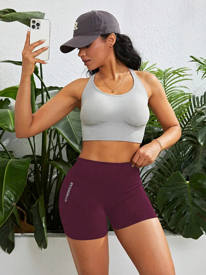 Summer Sexy Yoga Shorts for Women Gym Workout Running Pilates Training Shorts High Waist Stretchy Fitness Activewear Quick Dry