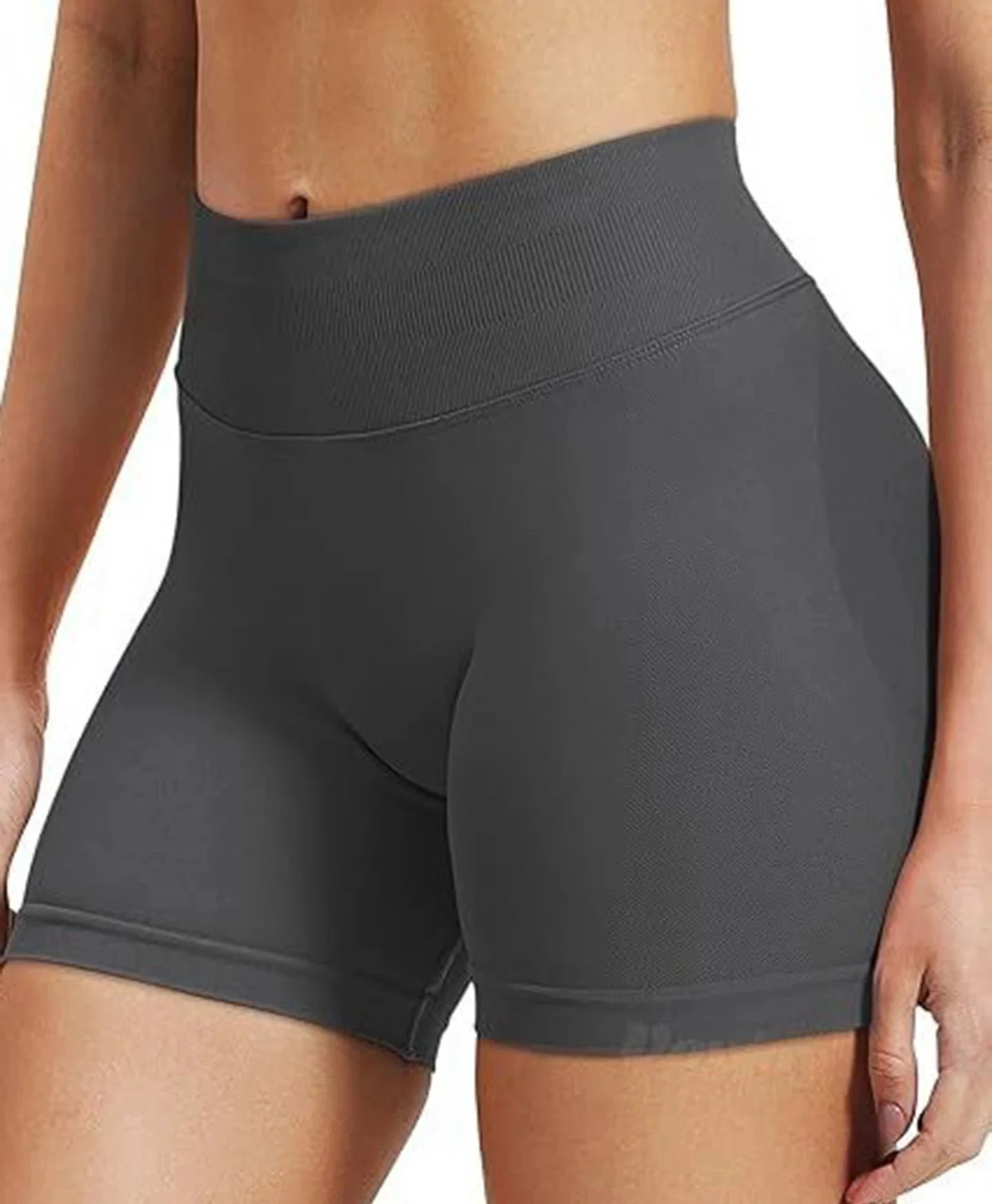 Summer High Waisted Yoga Shorts For Women Fashionable and Sexy Running Fitness Pants Solid Color Yoga Leggings Elastic Tights