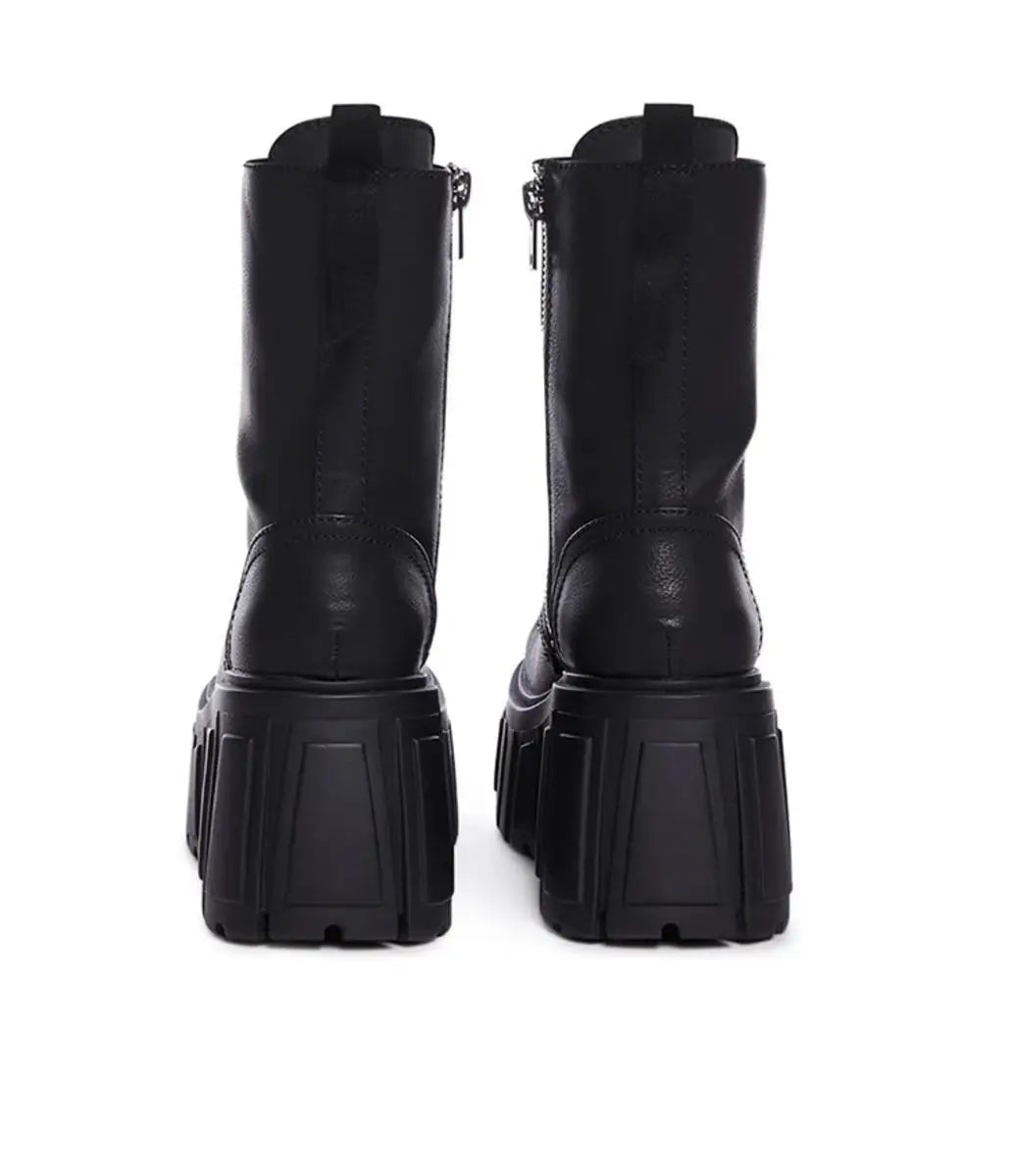 2025 New Women Super High 10cm Shoes Woman Thick-Soled British Style Punk Fashion Platform Thigh High Boots Chunky Heel Pumps