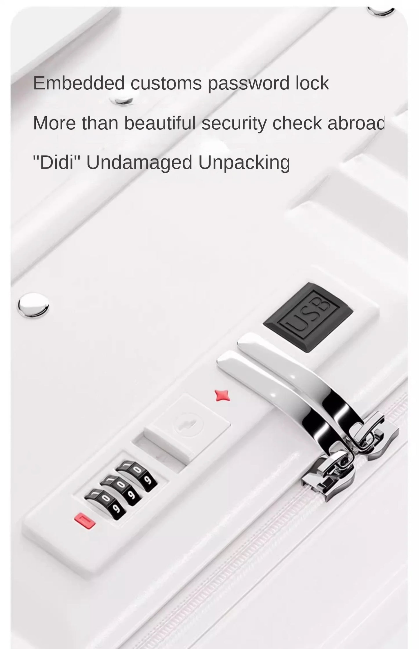 Front Opening 18/20 inch Suitcase Cabin Luggage Small 16 inch Short Trip Bag Ultra-light Aluminium Frame Luggage Large Capacity
