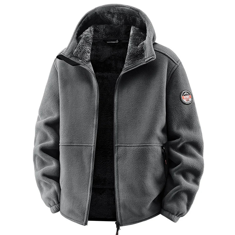 Winter Hoodies Men Outdoor Military Thick Warm Polar Fleece Jacket Camping Hiking Jackets For Streetwear Casual Coats Men Parkas