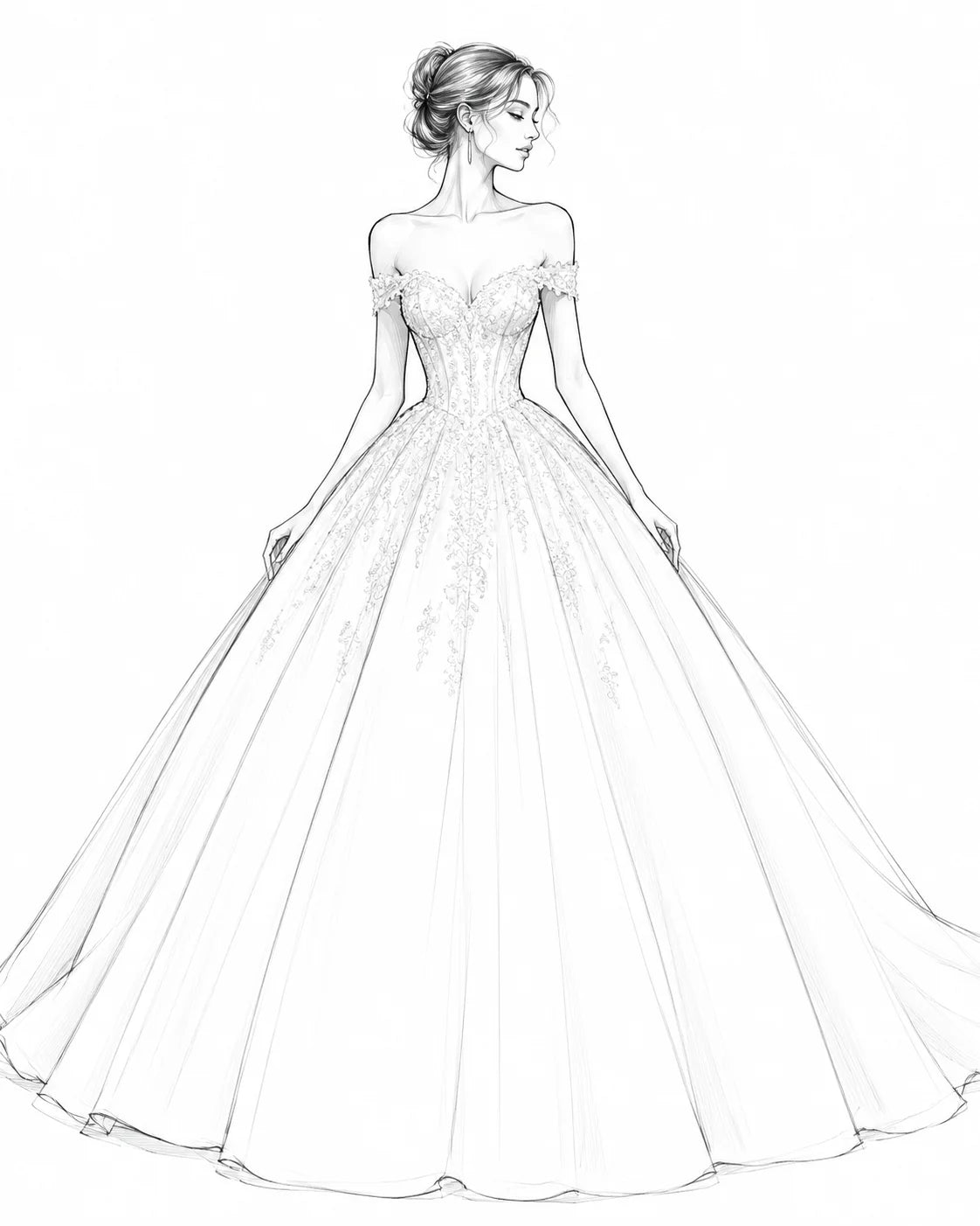 Luxury Satin Wedding Dress With Detachable Long Sleeves Princess Ball Gown Bridal Dress Lace Appliques Vestido De Novia