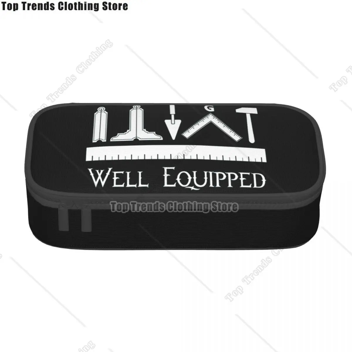 Kawaii Masons Masonic Freemason Pencil Cases for Girl Boy Big Capacity Mason Freemasonry Pencil Pouch Stationery