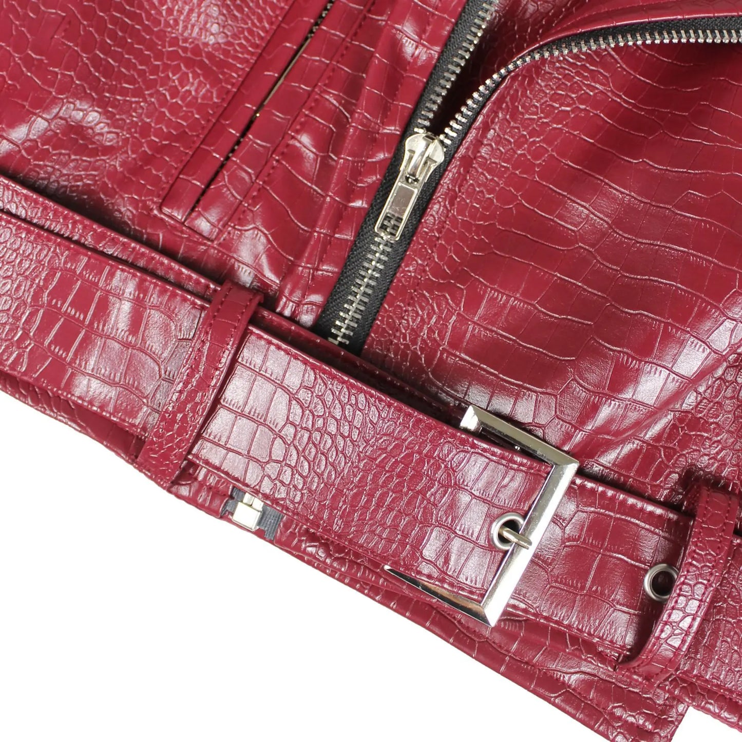 Leosoxs Winter New Sexy Fur Leather Patchwork Jacket for Woman Motorcycle Lapel Zipper Crop Coat  Female Streetwear Clothing