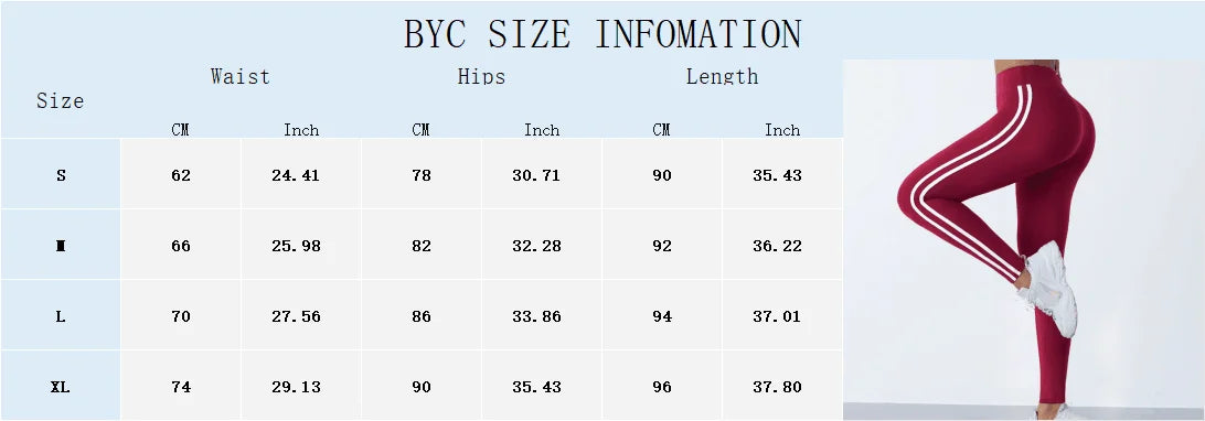 Yoga Leggings Women Striped Slim Sports Pants High Waist Hip Liftting Casual Tight Workout Running Stretchy Athletic Gym Legging