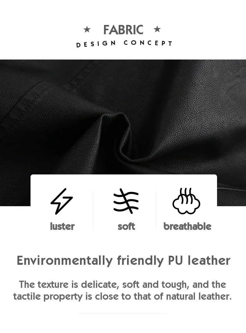 Women's Elegant Stand-up Collar Solid Jacket 2022 Female Three-dimensional Pattern Coat S-4XL New Pu Faux Leather Jacket Women