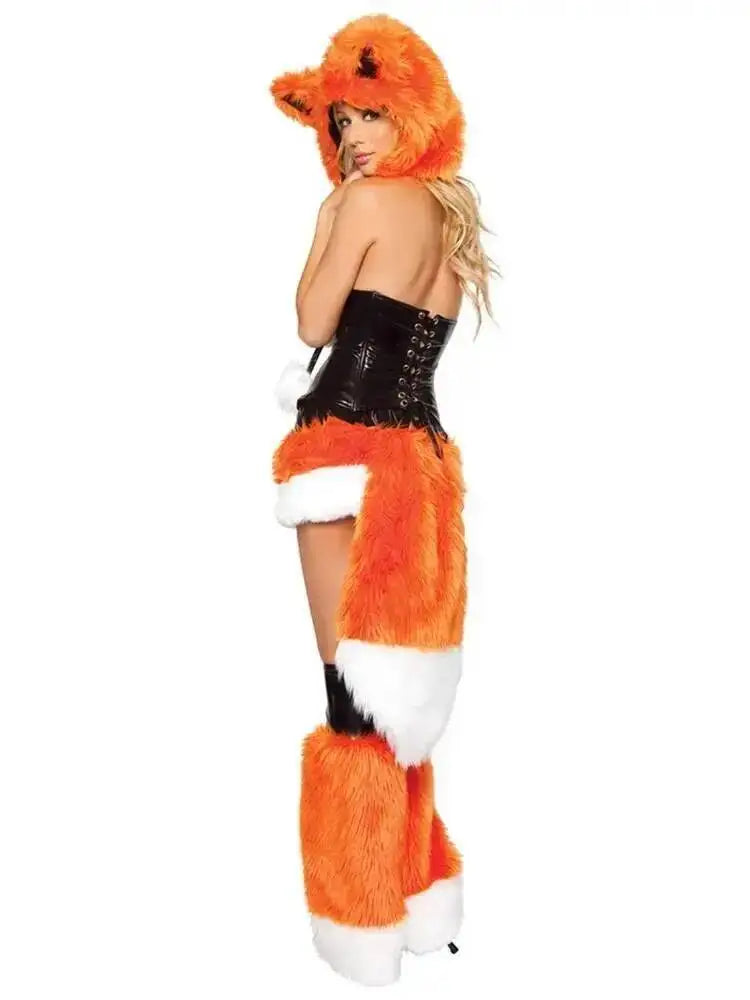Halloween Cosplay Deluxe Plush Monster Animal Costume Adult Fox Cat Girl Cosplay Costume Halloween Costumes Women Fancy Party