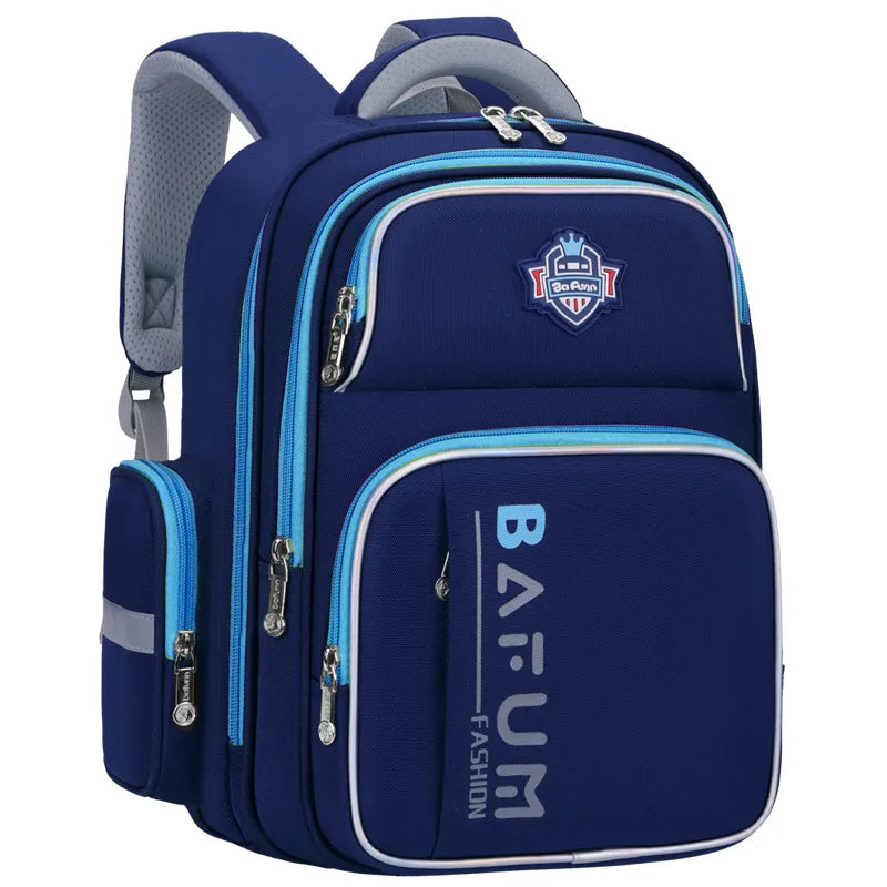 2025 New Design Large Capacity Ergonomic Teen School Backpack Waterproof Lightweight Spine Protection for Grades 1-3-6 Students