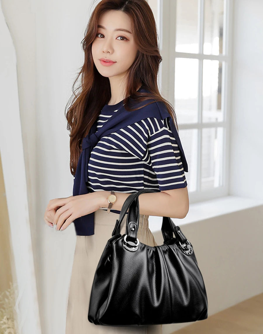 Fashion Lady Crossbody Bag Luxury Genuine Leather  Trend Women Shoulder Bags High Quality Vintage Large Capacity Handbag Bolsos
