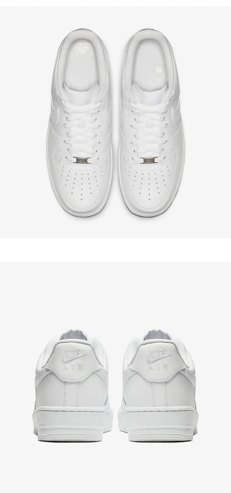 Nike Official Authentic AIR FORCE 1 Men's Casual Wear resistant Fashion Board Shoes CW2288-111
