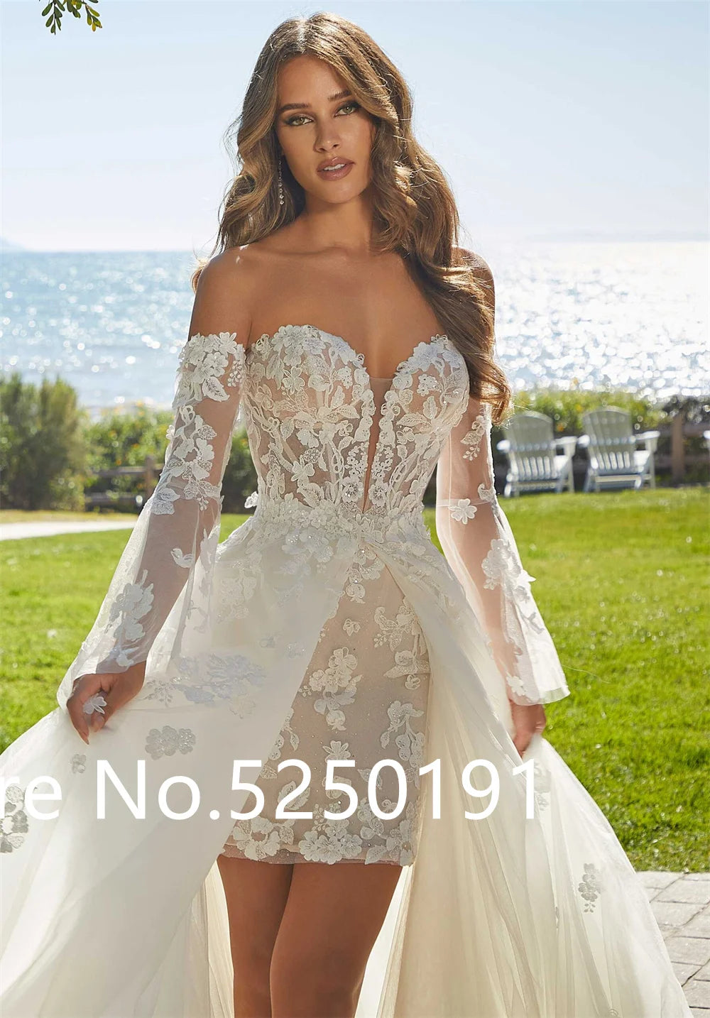 Popular Sweetheart Full Lace Short Shearth Wedding Dresses With Detachablt Train 2 In 1 Bridal Grown 2024 Rode De Morrie