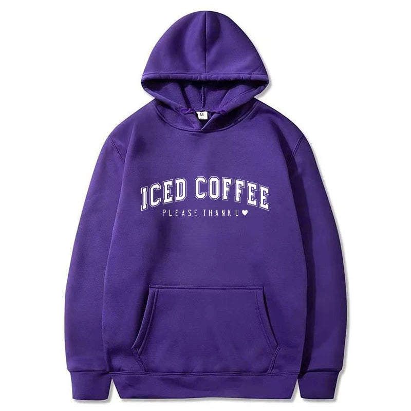 Men Letter Graphic Printed Hoodies Women Fashion Drawstring Long Sleeve Pocket Sweatshirts Casual Harajuku Hooded Pullover Coat