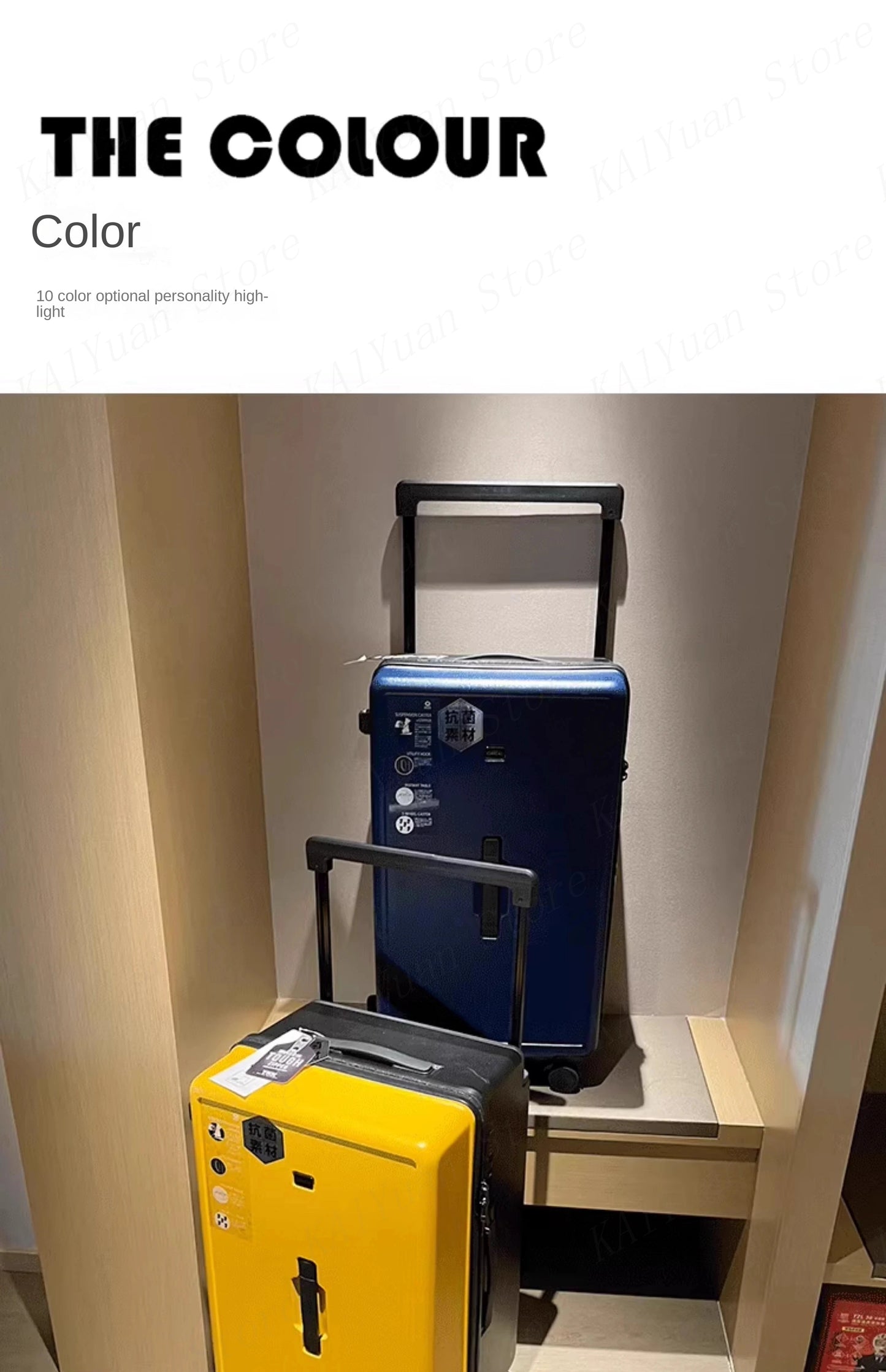 Large Capacity Wide Handle Suitcase Five Wheels Explosion Proof PC Luggage with Brake Spinner Wheels Trolley Case 22/28/36 Inch