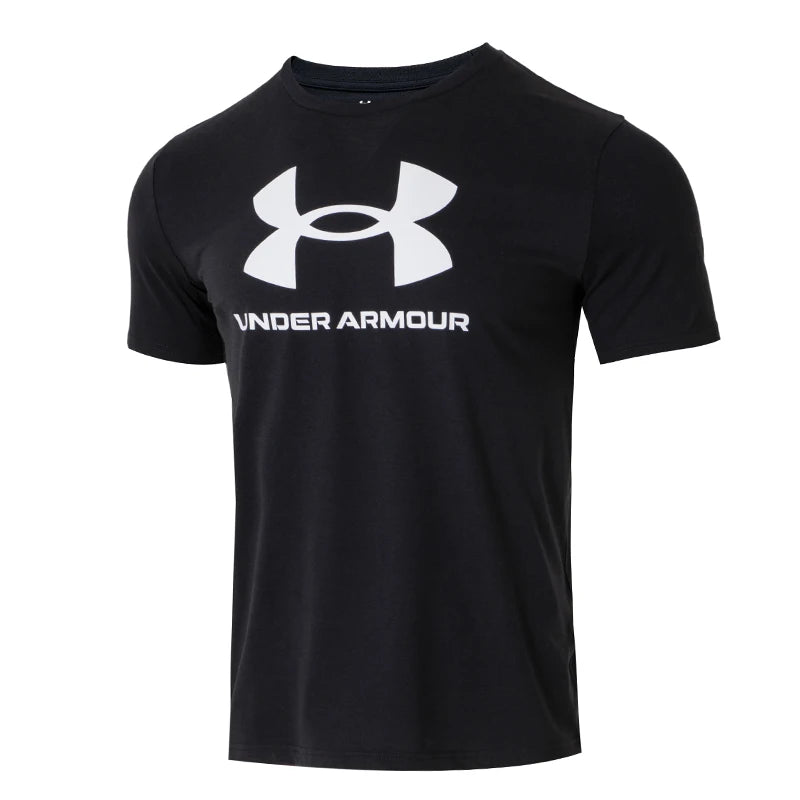 Underarmour T-Shirt Men's Sportstyle Men's Top Running Training Wear Comfortable Breathable Casual Round Neck Short-Sleeved 1382911-001