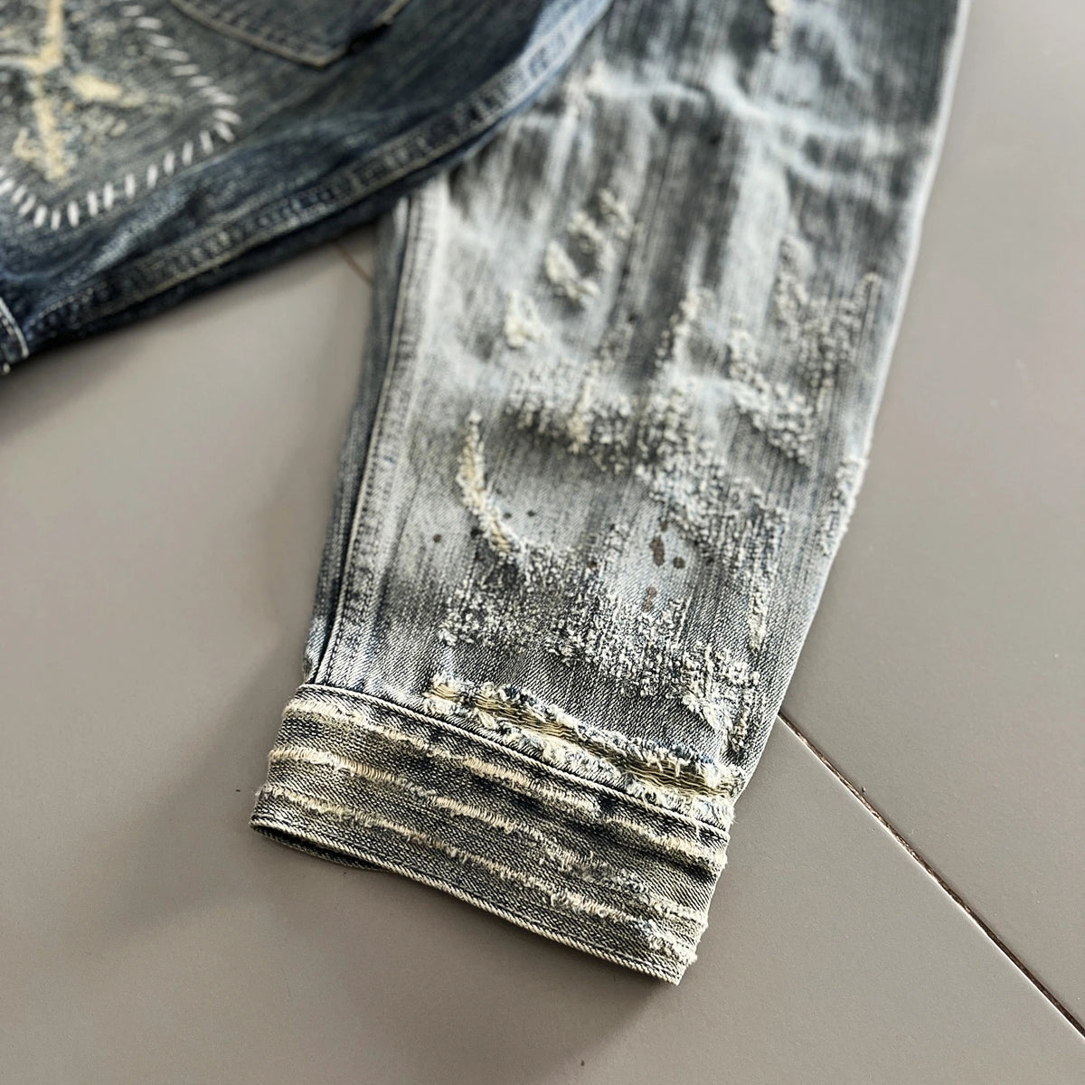 Vintage Washed Denim Jacket Loose Fit Short CleanFit Men's Jeans Coat Casual Style Button Closure Long Sleeve Cotton Jacket