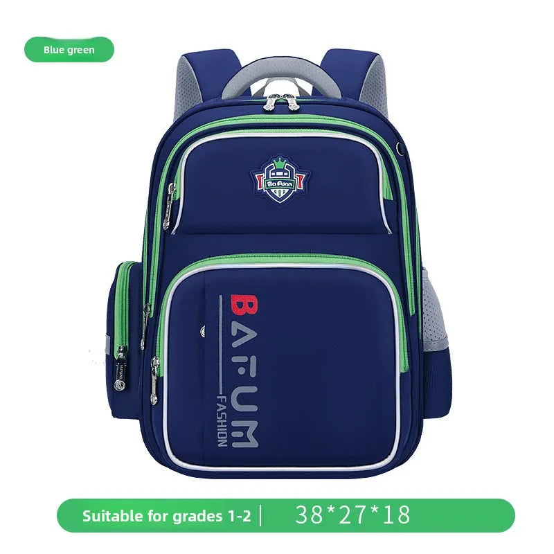 2025 New Design Large Capacity Ergonomic Teen School Backpack Waterproof Lightweight Spine Protection for Grades 1-3-6 Students